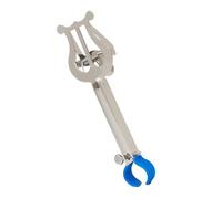 Yardwe Marching Music Score Stand for Trumpet Portable Music Rack Silver Firm Material