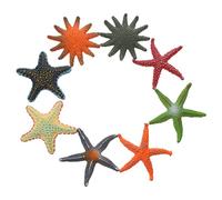 Yardwe Marine Life Model Set 8pcs Sea Creatures Toys Fish Tank Landscape Ocean Animals Figurines Nautical Decor