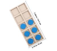 Yardwe Math Manipulative Kit for Kindergarten Wooden Addition and Subtraction Counters Educational for Early Learning with Smooth Edges and Design