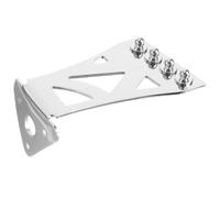 Yardwe Metal Banjo Tailpiece 4-string Banjo Bridge with Chrome Finish Triangle Pattern for Folk Instrument Accessories