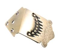 Yardwe Metal Mandolin Tailpiece Traditional 8-string Tailpiece for Mandolin String Accessory Replacement Screws