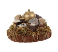 Yardwe Micro Landscape Decoration Miniature Stove Model Mini House Stove Adornment Pretend Play