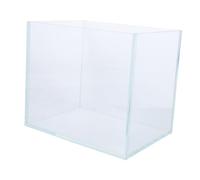 Yardwe Mini Betta Fish Aquarium Glass Tank for Desktop Compact Modern Design for Office Small Apartment Decoration Betta Fish Friendly Environment Clear Transparent Aquarium