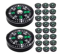 Yardwe Mini Button Compass for Hiking Camping Backpacking Accurate Outdoor Navigation Tool Compact Lightweight Pocket Compass for Survival and Orienteering Activities