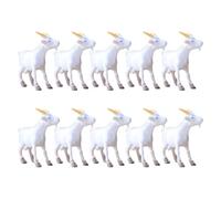 Yardwe Mini Goat Figurines, 12 Pcs PVC Sheep Models Miniature Farm Animal Statues for Moss Terrarium Dollhouse and Educational Use