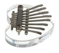 Yardwe Mini Kalimba Thumb Piano for Beginners 8 Keys Sapele Finger Piano with Engraved Scale, Portable Small Musical Instrument to Improve Finger Flexibility and Explore Musical Talent