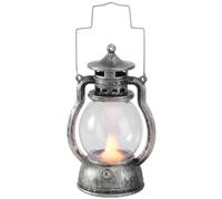 Yardwe Mini LED Lantern Vintage Candle Lamp: Costume Lamp Battery Operated Vintage Lantern Indoor Hurricane Lantern Kerosene Lamp for Wedding Birthday Party Decor (with Battery)