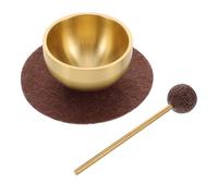 Yardwe Mini Producing Tibetan Mallet Bowl with Set Cushion and Singing Metal Material Pure and Harmonious Tones to Sleep Quality and Promote Relaxation for Meditation and Home Use