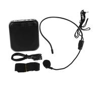 Yardwe Mini Voice Amplifier Microphone Speaker Portable Teacher's Amplifier for Classroom Teaching Recording Function Black