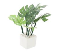 Yardwe Miniature Dollhouse Plant Nordic Inspired Faux Palm Leaves for Dollhouse Decor Realistic Detailing Compact for Spaces Versatile Miniature Furniture Accessory