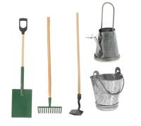 Yardwe Miniature Gardening Tools Set Doll House Accessories Miniature Garden Accessories Micro Landscape Ornaments Doll House Miniatures for 1/12 Scale Home Garden Decor
