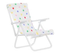 Yardwe Miniature Lounge Chair Model Simulated Beach Chair for Dollhouse Accessories Lightweight Cloth for Seaside Scenes Enhances Imagination Creativity