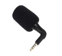 Yardwe Miniature Microphone for Phone and Tablet Portable Lightweight Recording Mic for Video Singing Compatible with Song Software Material Compact Black Design