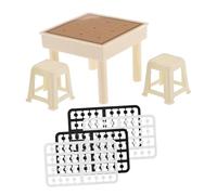 Yardwe Miniature Scene Accessories Dollhouse Chess Table Miniature House Decor Flying Chess Game for Boys and Girls Adults