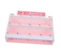 Yardwe Miniature Supermarket Shelf Model Realistic Scene Dollhouse Furniture Versatile Decorative Display for Collectors Play Area