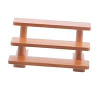 Yardwe Miniature Wooden Dollhouse Furniture Display Rack Mini Storage Shelf for Doll House Decor Lightweight Wear Resistant Wood Craft for DIY Miniature Homes and Micro Landscape