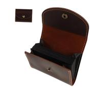 Yardwe Minimalist Cowhide Credit Card Holder Snap Closure Large Capacity Accordion Wallet for Men Organizes up to Cards Elegant Design for Easy Access