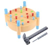 Yardwe Montessori Hammering Activity for Colorful Busy Board for Fine Motor Skills Development and Hand Eye Coordination Interactive Pounding for Engaging Play Experience