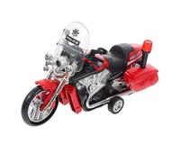 Yardwe Motorcycle Model Pull Back Police Motorbike Simulation Vehicle for Boys and Safe Construction Fun for Interactive Play Experience