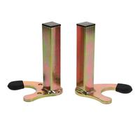 Yardwe Motorcycle U-shaped Rear Wheel Stand Pair with Square Tube U Fork Heavy Duty Metal Motorcycle Front and Rear Wheel Lift Stand Compatible for Bike Maintenance and Repair