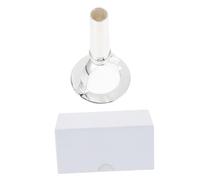Yardwe Mouth Shape Practice Trumpet Mouthpiece Horn Cleaning Alto Saxophone Mouthpiece Instrument Accessory Musical Instrument Part Instrument Supply Silver