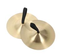 Yardwe Musical Instrument Teaching Aids Percussion Cymbal Small Finger Cymbals for Boys and Girls Music Toy for Dancing Instrument Toy