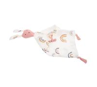 Yardwe Muslin Baby Blanket Soothing Towel for Newborns, Cotton Security Blanket with Cartoon Rabbit, Soft Breathable Comforter for Baby Girls and Boys Nursery Sleep Soothers