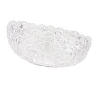 Yardwe Nail Art Remover Bowl Glass White 4.92x4.92x2.36in Reusable for Basic Nail and Hand Care at Home