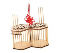 Yardwe Natural Bamboo Cricket Cage Storage Boys and Girls Learning Tool Portable Adequate Air Ventilation Smooth Surface