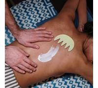 Yardwe Natural Jade Stone Scalp Massage Comb Large Wide Teeth Gua Sha Hair Massage Tool for Head and Face Relaxation