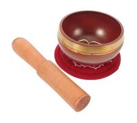 Yardwe Nepal Hand-hammered Chakra Tibetan Singing Bowl with Cushion and Mallet Yoga Meditation Sound Bowl for Stress Relief and Sleep Therapy Portable and Lightweight Design