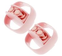 Yardwe Noise Reduction Earplugs Silicone Sleeping Earplugs 4pcs 2 Sets with Storage Case Double-Layer Sound Blocking for Snoring Travel Indoor Quiet and Hearing Protection