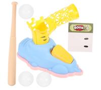 Yardwe Outdoor Sports Baseball Playset Foot Powered Pitcher Ball Launcher with Balls for Parent Playtime Great for Home Park School Activities