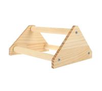 Yardwe Parakeet Perch Stand Wooden Desktop Bird Stand for Chicken Training Sturdy Platform Fine Craftsmanship for Parrots Budgies and Home Decoration