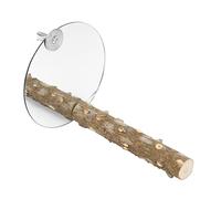Yardwe Parrot Perch Mirror Toy Creative Acrylic Bird Cage Accessory for Parrots Parakeets Cockatiels Interactive Self-playing Pet Mirror to Reduce Boredom and Loneliness