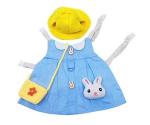 Yardwe Pet Harness Clothing Rabbit Outfit Cotton Breathable Comfortable Feel Adorable Charming Style for Small Pet Daily Wearing Weekend Party Assorted style