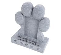 Yardwe Pet Memorial Tombstone Stone for Dogs Grave Marker Cat Remembrance Ornament Statue Garden Animal Ornament for Lost Pets