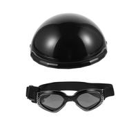 Yardwe Pet Safety Helmet with Goggles for Dogs and Cats Durable Material Lightweight and Comfortable Design for Outdoor Adventures