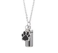 Yardwe Pet Urn Pet Keepsake Urns Memorial Necklace Dog Urns Crystal Pendant Hair Locket Jewels for Hair Urn Necklace Memorial Jewelry Pet Dog Stainless Steel Ashes Man