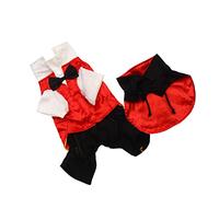 Yardwe Pet Vampire Costume for Halloween Bloodsucker Dog Clothes Fashionable Design for Pet Outfits Occasions
