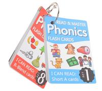 Yardwe Phonics Learning Flash Cards for Matching Letter Cards Educational English Spelling Random Cover Early Childhood Memory and Concentration Development