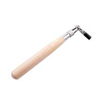 Yardwe Piano Tuning Hammer Wrench Tool Octagon Core Stainless Steel Hammer Solid Wood Handle for Piano Tuning