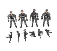 Yardwe Plastic Special Forces Soldier Figurine Military Wargaming Model Kit for Boys Engaging Action Figures for Imagination and Concentration Development