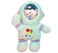 Yardwe Plush Astronaut Keychain Pendant Small Lightweight Spaceman Modeling Decorative Plush Ornament for Bags and Keys Cute Space Bear Design in Green