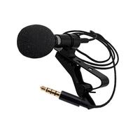 Yardwe Portable Lavalier Lapel Microphone with Noise Reduction and Tpe Material, Omnidirectional 3.5mm Plug Wired Mic for Online Teaching and Journalist Interview Recording, Responsive