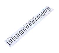 Yardwe Portable Piano Keyboard 88 Sensitive Piano Keyboard Wall Chart Note Labels
