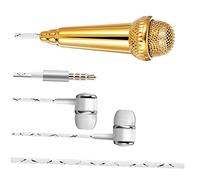 Yardwe Portable Tiny Microphone, Mini Recording Vocal Mic, Plastic Handheld Microphone, Compact and Easy to Carry for Outdoor Use and Podcasting