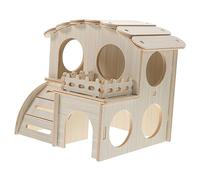 Yardwe Practical Hamster Furniture Wooden Fun Nest Plaything for Hamsters Durable Safe