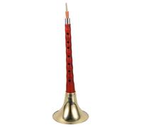 Yardwe Professional Chinese Suona Wood Wind Instrument for Beginners and Adults, Ebony Wood Small Red Sandalwood Reed, Includes Random Color Reed and Airbag Accessory