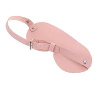 Yardwe Pu Leather Eye Mask for Sleeping, Light Blocking Blindfold with Adjustable Strap, Comfortable Cosplay Masquerade Ball Mask for Travel and Rest Unisex